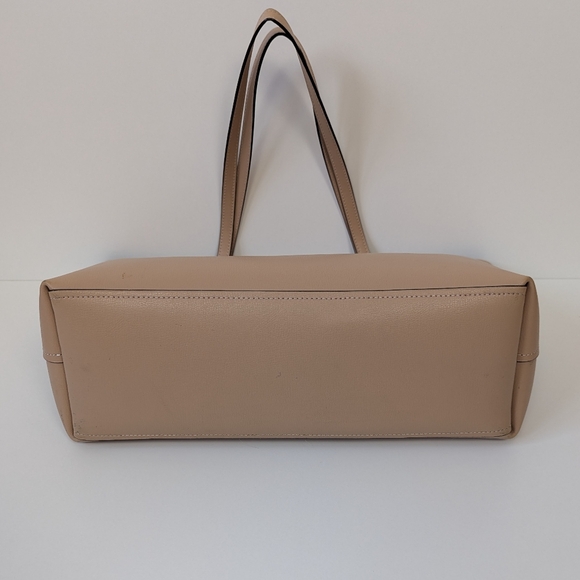 Coach Avenue Large Tote Carryall Beige Leather Bag - Picture 4 of 16